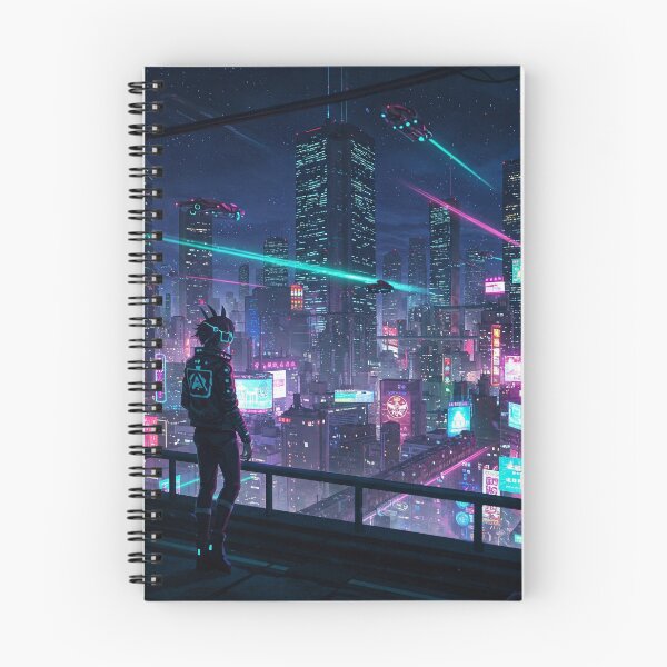 Item preview, Horizonte ciberpunk de Tokio designed and sold by WeebWorkz.