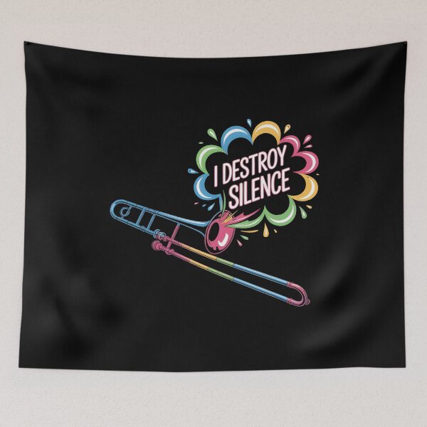 Item preview, I Destroy Silence Recto Trombone designed and sold by GRABAPSHOP.