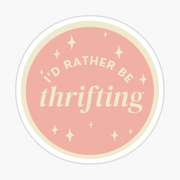 Item preview, rather be thrifting peach designed and sold by Kristenjoy581.