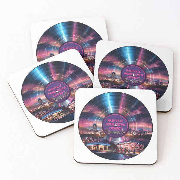 Item preview, Nashville Homegrown Cowboy – Retro Vinyl Record Design with Southern City Vibes designed and sold by TeeTimeTreasure.