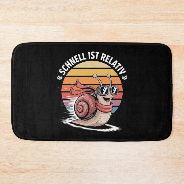 Item preview, Funny Snail Speed Design – “Schnell ist Relativ” Retro Sunset Animal Humor designed and sold by love3617.