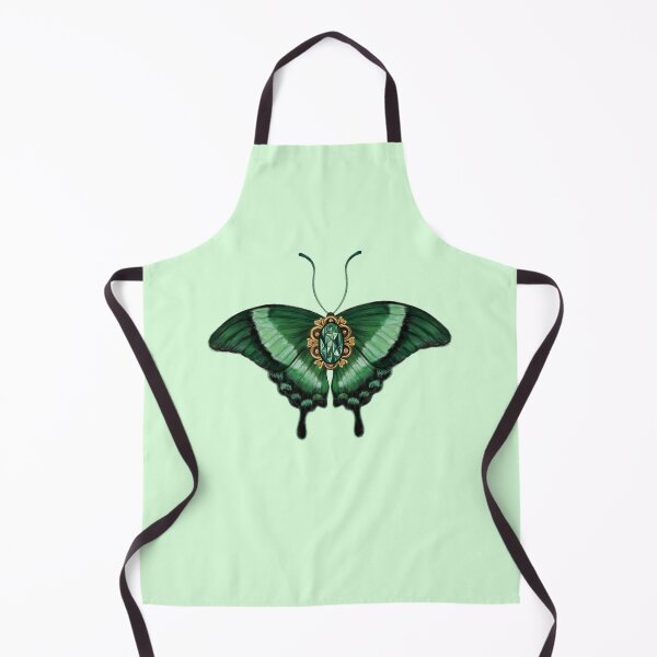 Item preview, Birth Gemstone Butterfly (May) - Emerald Peacock Butterfly with Emerald Gemstone designed and sold by Scarlet Swan.