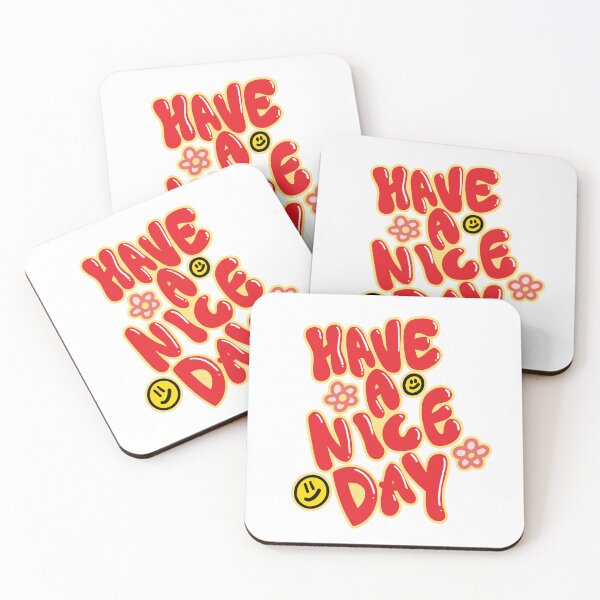 Item preview, Have a Nice Day – Retro Hand Lettering with Smileys designed and sold by PipitArt.
