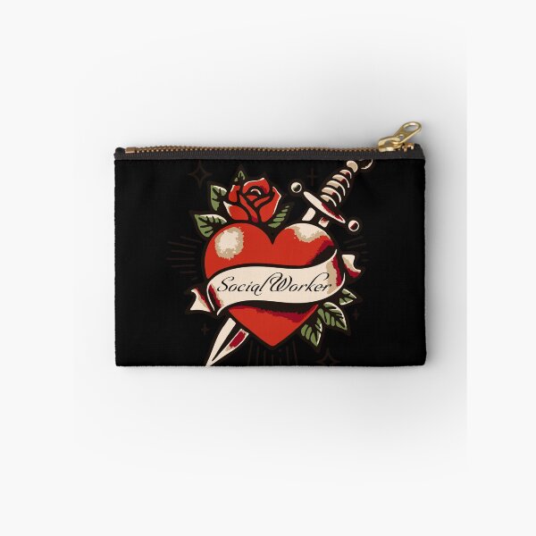 Item preview, Social Worker Dagger, Heart, & Rose Tattoo designed and sold by LibStix.