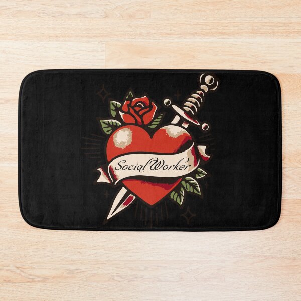Item preview, Social Worker Dagger, Heart, & Rose Tattoo designed and sold by LibStix.