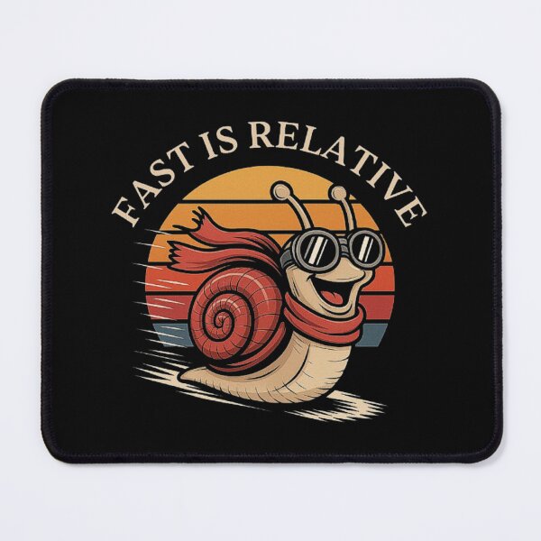 Item preview, Funny Snail Speed Design – “Schnell ist Relativ” Retro Sunset Animal Humor designed and sold by love3617.