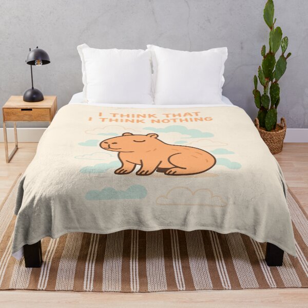 Item preview, Capybara with the text I think what I think designed and sold by EchoOfSilence.