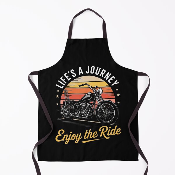 Item preview, Enjoy the Ride – Life’s a Journey Motorcycle Design with Retro Sunset Vibes designed and sold by love3617.