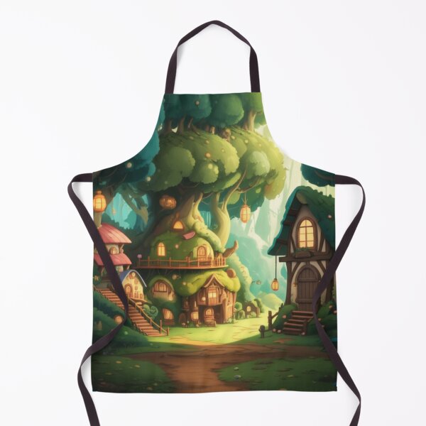 Item preview, Studio Ghibli-Inspired Forest Village designed and sold by WeebWorkz.