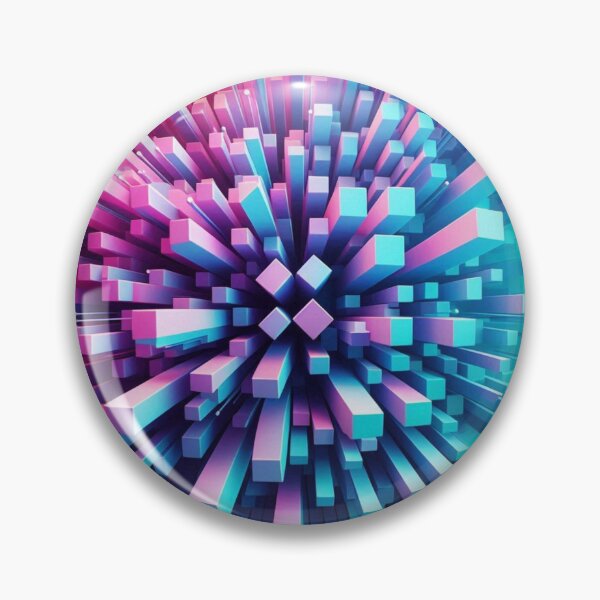 Item preview, Abstract 3D Pink and Blue Cubes #1 - Geometric Art Design for Clothing, Accessories & Home Décor Lovers" designed and sold by knalpot-design.