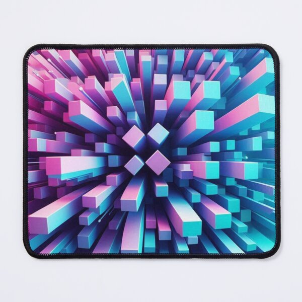 Item preview, Abstract 3D Pink and Blue Cubes #1 - Geometric Art Design for Clothing, Accessories & Home Décor Lovers" designed and sold by knalpot-design.