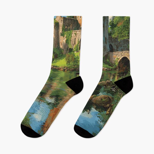 Item preview, Blarney Castle Poster – Historic Castle & Leafy Lakeside Reflection designed and sold by TuncGK.
