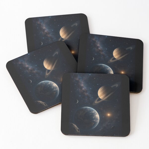Item preview, Stunning Realistic Outer Space Planetscape designed and sold by ClearSkyThreadz.