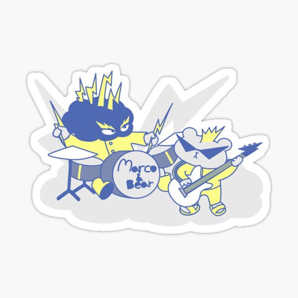 Marco & Bear the Thunder Band Sticker