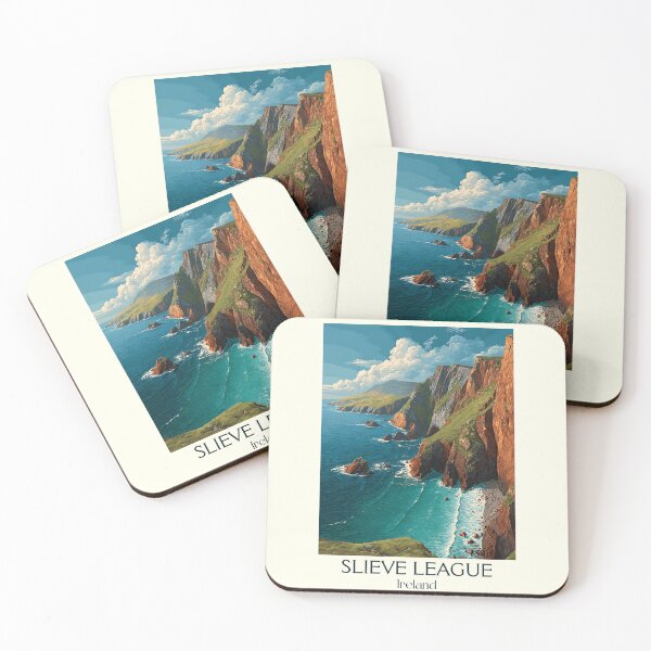 Item preview, Slieve League Poster – Dramatic Sea Cliffs & Wild Atlantic Waves designed and sold by TuncGK.