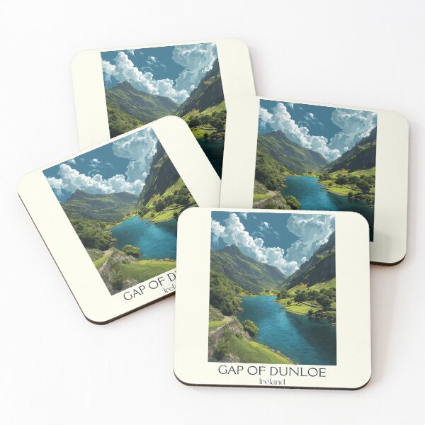 Item preview, Gap of Dunloe Poster – Rugged Mountain Pass & Serene River designed and sold by TuncGK.