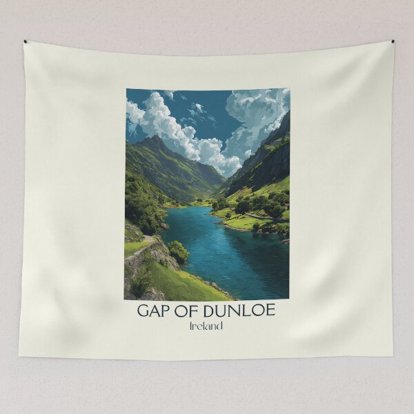 Item preview, Gap of Dunloe Poster – Rugged Mountain Pass & Serene River designed and sold by TuncGK.
