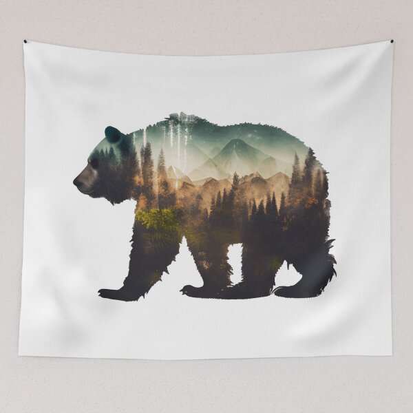 Item preview, Bear Wilderness Fusion designed and sold by ShadowAndSlate.