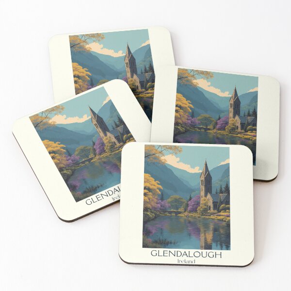 Item preview, Glendalough Poster – Historic Monastery & Peaceful Lakeside Valley designed and sold by TuncGK.