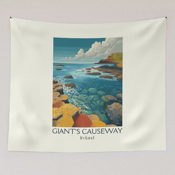 Item preview, Giant's Causeway Poster – Basalt Columns & Coastal Wonder designed and sold by TuncGK.