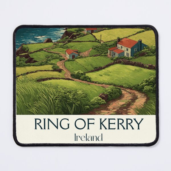 Item preview, Ring of Kerry Poster – Scenic Coastal Drive & Rolling Green Hills designed and sold by TuncGK.