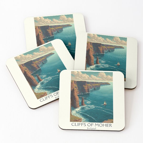 Item preview, Cliffs of Moher Poster – Towering Sea Cliffs & Atlantic Vistas designed and sold by TuncGK.