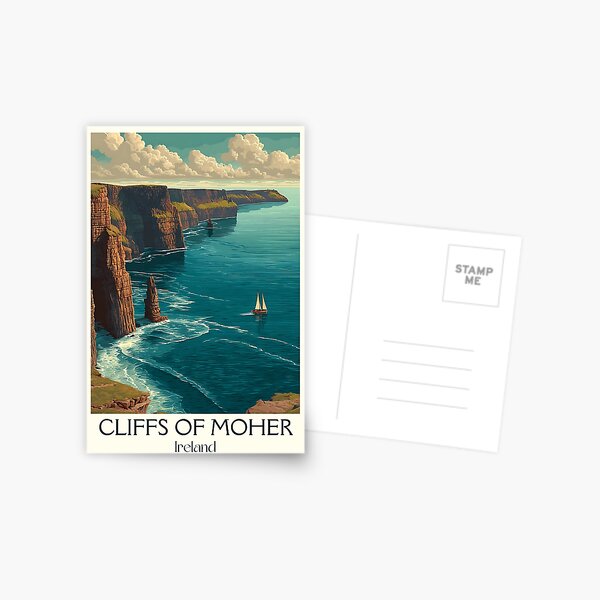 Item preview, Cliffs of Moher Poster – Towering Sea Cliffs & Atlantic Vistas designed and sold by TuncGK.