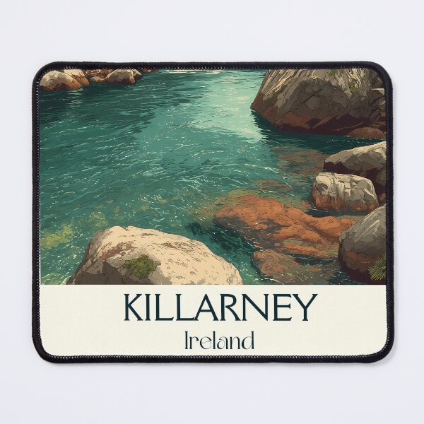 Item preview, Killarney Poster – River Scene & Mountain Backdrop designed and sold by TuncGK.