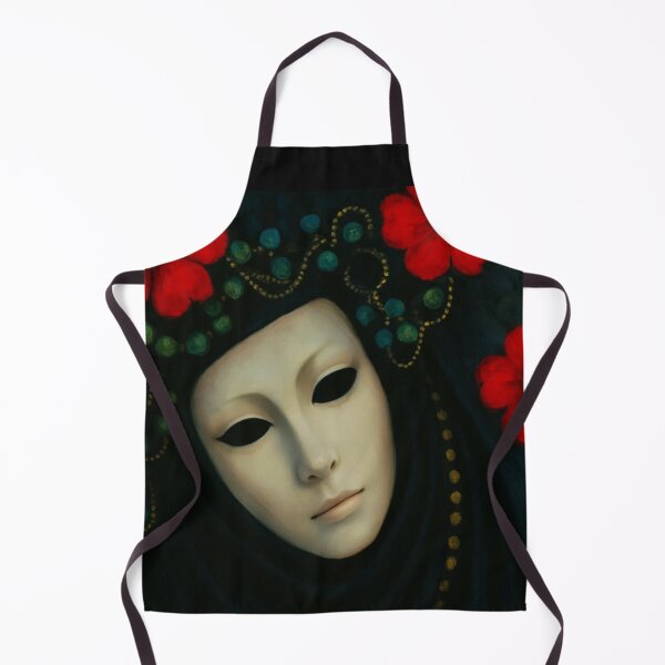 Item preview, Enigmatic Mask with Red Flowers designed and sold by MaPerle.