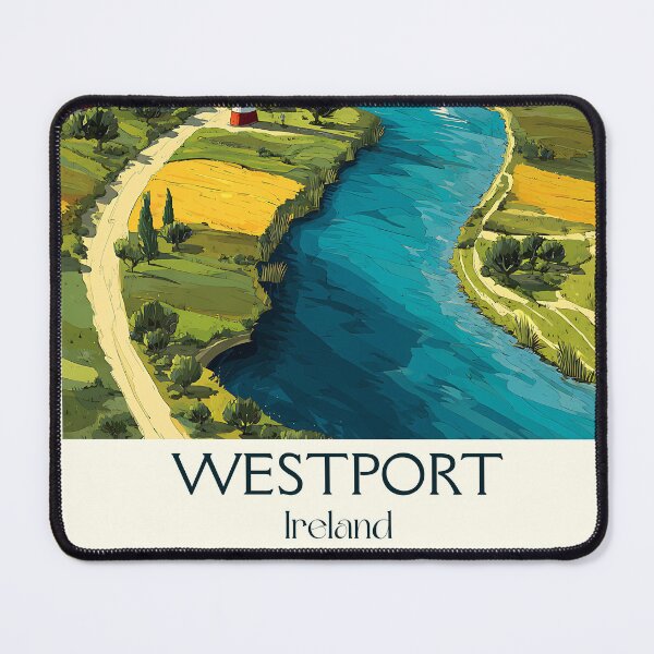 Item preview, Westport Poster – Riverside Town & Iconic Mountain View designed and sold by TuncGK.