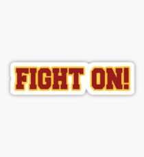 FIGHT ON Trojans! Sticker