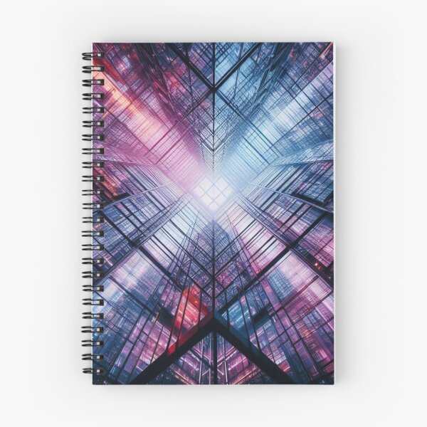 Item preview, Stunning Glass Building Reflection Photo – Abstract AI Art with Light Play for Urban Style & Modern Accessories designed and sold by knalpot-design.