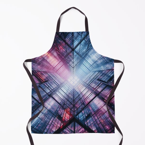 Item preview, Stunning Glass Building Reflection Photo – Abstract AI Art with Light Play for Urban Style & Modern Accessories designed and sold by knalpot-design.