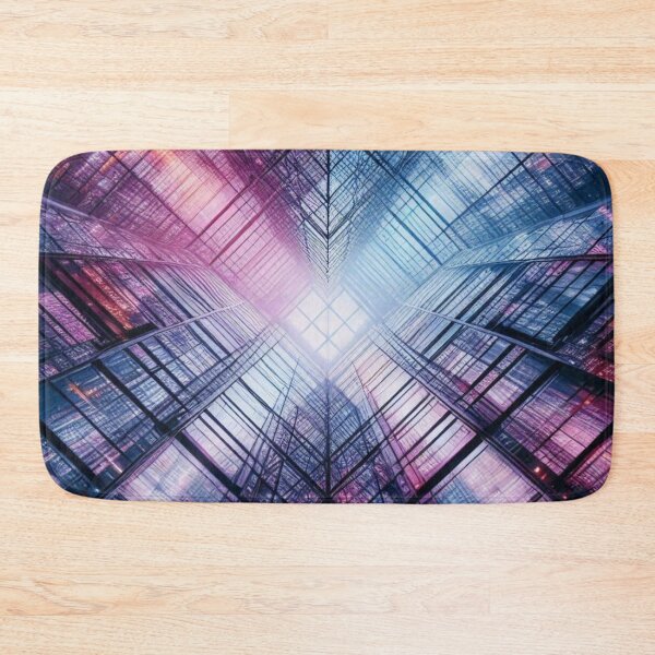 Item preview, Stunning Glass Building Reflection Photo – Abstract AI Art with Light Play for Urban Style & Modern Accessories designed and sold by knalpot-design.