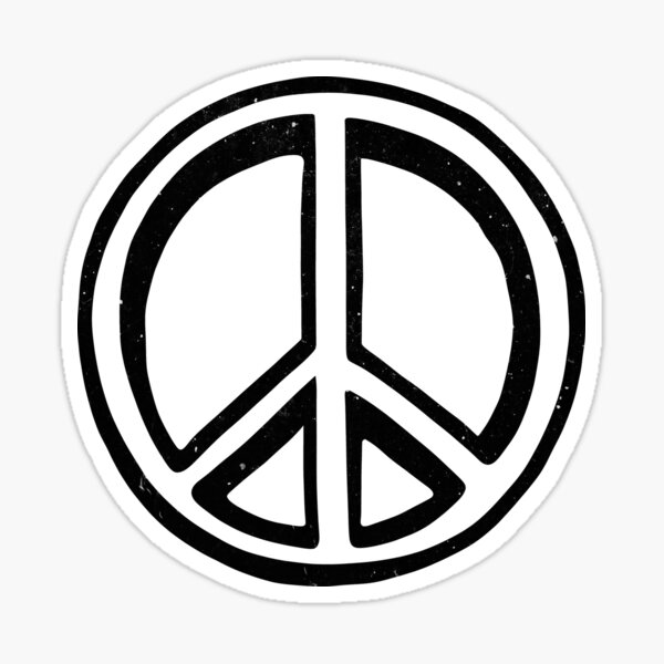 Item preview, Peace Symbol with Splatter Effect designed and sold by AmbientArtCo.