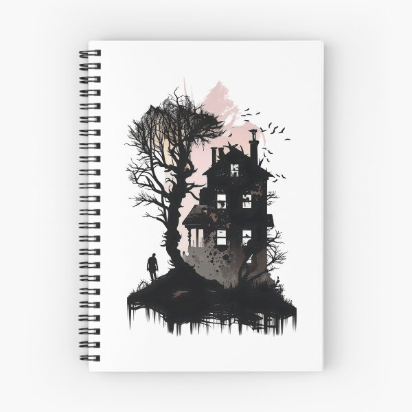 Item preview, Haunted House Silhouette designed and sold by ShadowAndSlate.