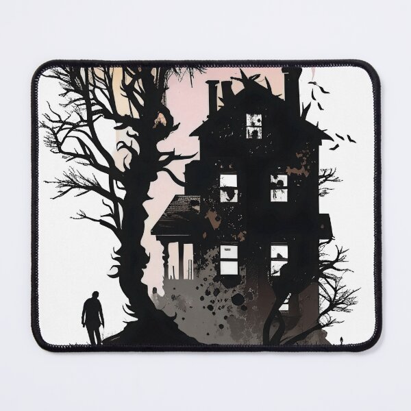 Item preview, Haunted House Silhouette designed and sold by ShadowAndSlate.