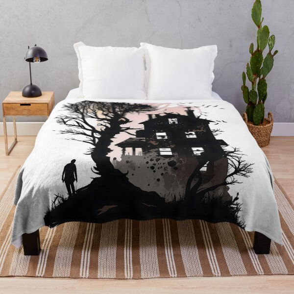 Item preview, Haunted House Silhouette designed and sold by ShadowAndSlate.