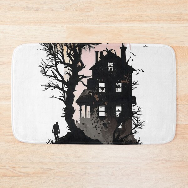 Item preview, Haunted House Silhouette designed and sold by ShadowAndSlate.