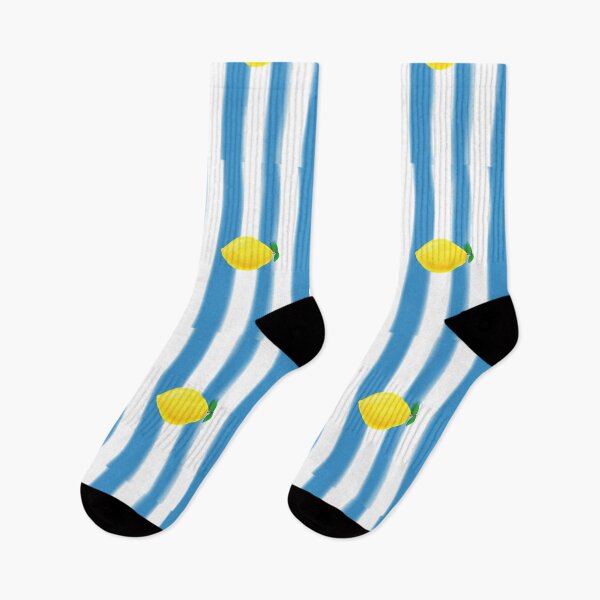 Item preview, lemon on striped background designed and sold by kittyjn.