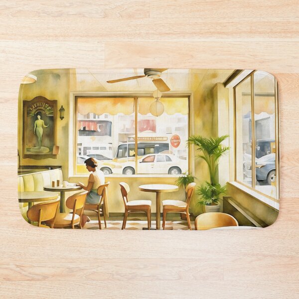 Item preview, The Hot Coffee Cafe designed and sold by RCWatercolours.