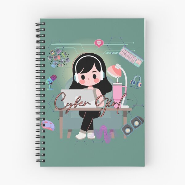 Item preview, Cyber Girl Vibes – Digital Geek Girl designed and sold by MadeByKriss.
