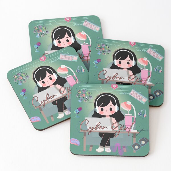 Item preview, Cyber Girl Vibes – Digital Geek Girl designed and sold by MadeByKriss.