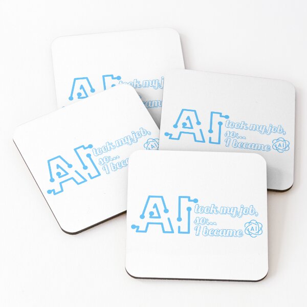 Item preview, AI Humor: Lost My Job, Became AI  Artificial Intelligence Art designed and sold by MAKCOLORS.