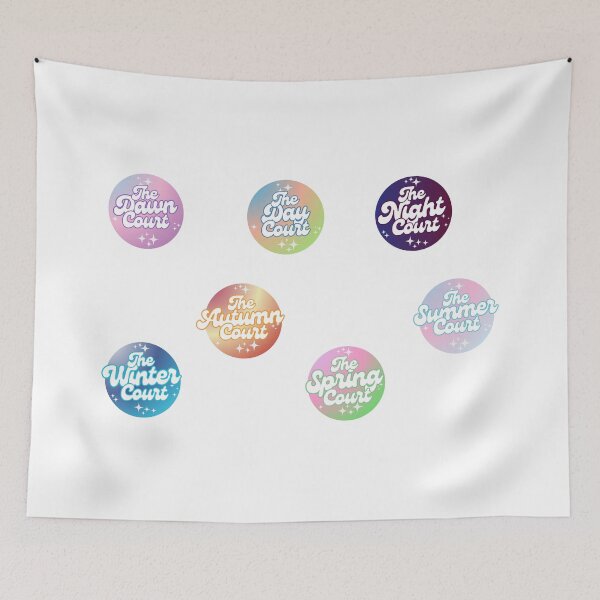 Item preview, The Courts in ACOTAR Stickers designed and sold by baranskini.