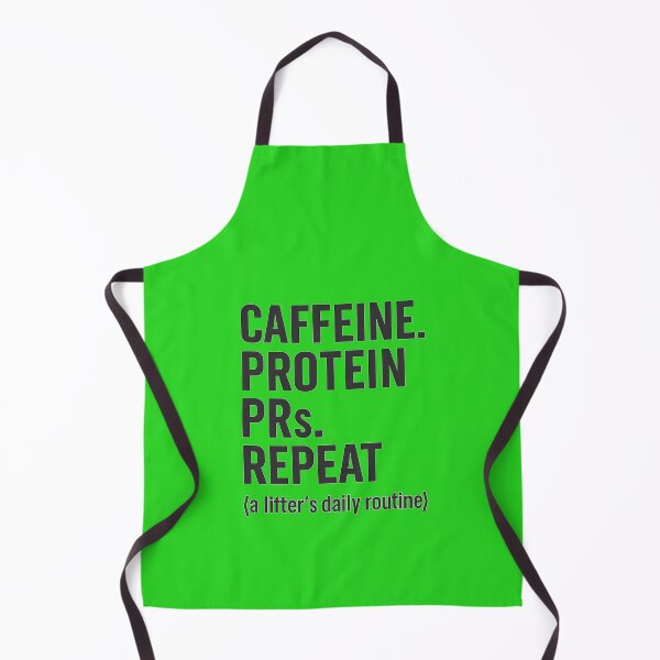 Item preview,  Caffeine Protein PRs Repeat – Lifter’s Daily Routine Funny Gym Quote Design designed and sold by Jason123za.