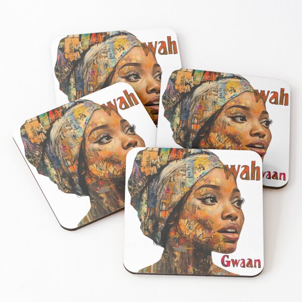 Item preview, Wah Gwaan – Afro-Caribbean Vibes Urban Street Art Portrait designed and sold by MomentumbyOla.