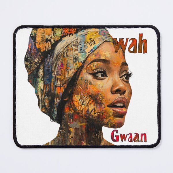 Item preview, Wah Gwaan – Afro-Caribbean Vibes Urban Street Art Portrait designed and sold by MomentumbyOla.