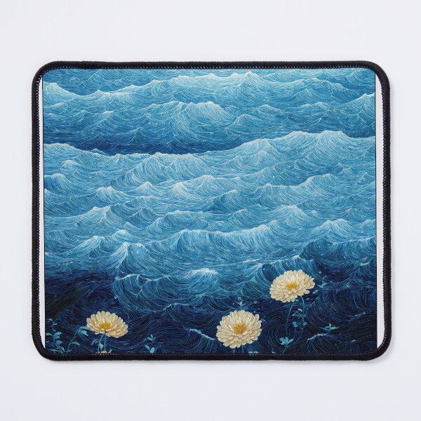 Item preview, Botanical Wall Art Floral Print Navy Blue Wabi Sabi Painting Japandi Wall Art Surf poster extra large printable wall art for Bathroom Decor designed and sold by regnumsaturni.