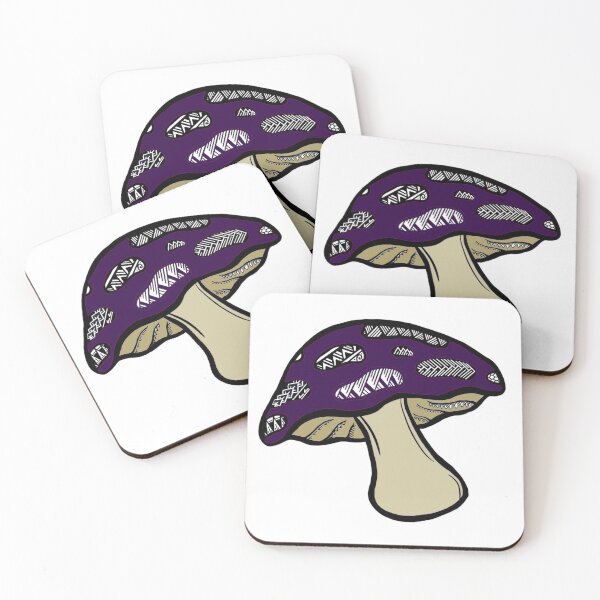Item preview, Tribal Dark Purple Mushroom designed and sold by Steeb757.